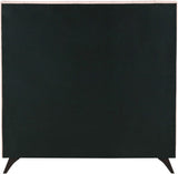 Elly Contemporary Velvet Bed with Deep Button Tufting and Espresso Wood Legs for Stylish Comfort