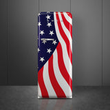 Retro-Style Refrigerator (9.5 cu ft, Right Hinge) - American Flag