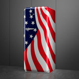 Retro-Style Refrigerator (9.5 cu ft, Right Hinge) - American Flag