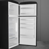 Retro-Style Refrigerator (19.3 cu ft, Right Hinge) - Black