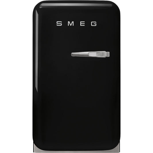 Retro-Style Refrigerator (1.2 cu ft, Left Hinge) - Black