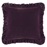 Stella Faux Silk Velvet Ruffled Euro Sham