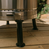 3-in-1 Stainless Steel Smoker Barrel Grill Premium– Portable Charcoal BBQ with Thermometer, Outdoor Cooking Smoker for Camping, Backyard & Home BBQ INGRILL