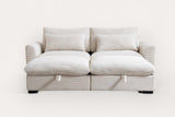 PERTH 86" Loveseat with 2 Ottomans