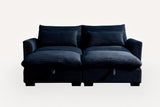 PERTH 86" Loveseat with 2 Ottomans
