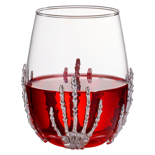 Stemless Skeleton Wine Glass | SINGLE | 17oz