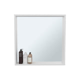 Dakota Medicine Cabinet with Mirror and Storage, Wall-Mounted Modern Bathroom Organizer with Multiple Shelves for Toiletries, Medications, and Cosmetics, Sleek Design with White Finish to Maximize Bathroom Space