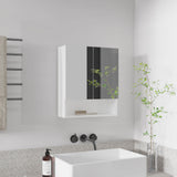 Wanna 23" High Double Door Medicine Cabinet with Three Storage Shelves, Wall-Mounted Bathroom Organizer with Adjustable Interior Shelves and Open Display Shelf, Modern Bathroom Storage Solution