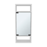 Uros Wall-Mounted Mirror Medicine Cabinet with One Door and Interior Storage Shelves, Space-Saving Bathroom Organizer for Toiletries, Medicines, and Personal Care Items, Sleek Modern Design