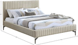Gallo Vegan Leather Bed - Luxurious Comfort with Deep Tufting and Sleek Metal Legs for Modern Elegance