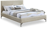Gallo Vegan Leather Bed - Luxurious Comfort with Deep Tufting and Sleek Metal Legs for Modern Elegance