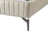 Gallo Vegan Leather Bed - Luxurious Comfort with Deep Tufting and Sleek Metal Legs for Modern Elegance