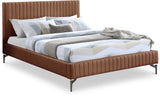 Gallo Vegan Leather Bed - Luxurious Comfort with Deep Tufting and Sleek Metal Legs for Modern Elegance