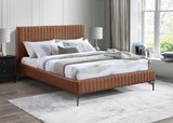 Gallo Vegan Leather Bed - Luxurious Comfort with Deep Tufting and Sleek Metal Legs for Modern Elegance