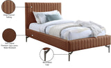 Gallo Vegan Leather Bed - Luxurious Comfort with Deep Tufting and Sleek Metal Legs for Modern Elegance