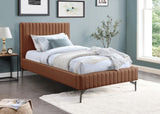Gallo Vegan Leather Bed - Luxurious Comfort with Deep Tufting and Sleek Metal Legs for Modern Elegance