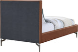 Gallo Vegan Leather Bed - Luxurious Comfort with Deep Tufting and Sleek Metal Legs for Modern Elegance