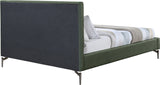 Gallo Vegan Leather Bed - Luxurious Comfort with Deep Tufting and Sleek Metal Legs for Modern Elegance