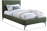 Gallo Vegan Leather Bed - Luxurious Comfort with Deep Tufting and Sleek Metal Legs for Modern Elegance