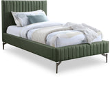 Gallo Vegan Leather Bed - Luxurious Comfort with Deep Tufting and Sleek Metal Legs for Modern Elegance
