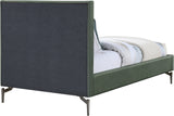 Gallo Vegan Leather Bed - Luxurious Comfort with Deep Tufting and Sleek Metal Legs for Modern Elegance