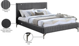 Gallo Vegan Leather Bed - Luxurious Comfort with Deep Tufting and Sleek Metal Legs for Modern Elegance