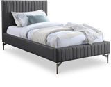 Gallo Vegan Leather Bed - Luxurious Comfort with Deep Tufting and Sleek Metal Legs for Modern Elegance