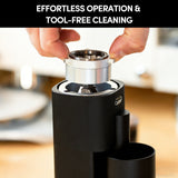 Geimori T38-The True Pro Grade Portable Coffee Grinder with 38mm Conical Burrs, 3600mAh Batteries, Stepless Grind Settings