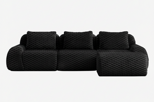 LAURENT 114" 3-Seater Sofa with 1 Ottoman