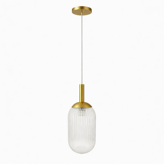 Gemma Pendant Lamp - Gold and Clear