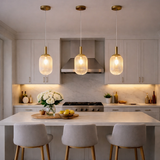Gemma Pendant Lamp - Gold and Clear