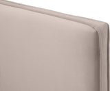 Geri Black Velvet Bed with Piping and Gold & Chrome Legs for a Stylish Contemporary Bedroom Design