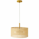 Glacier Pendant Lamp - Oak + Natural + Gold