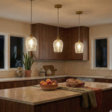 Glowline Pendant Lamp - Gold and Clear