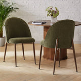 Goteborg Upholstered Dining Chair with Walnut legs (Set of 6)
