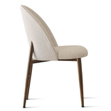 Goteborg Upholstered Dining Chair with Walnut legs (Set of 4)