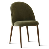 Goteborg Upholstered Dining Chair with Walnut legs (Set of 4)