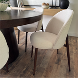 Goteborg Upholstered Dining Chair with Walnut legs (Set of 6)