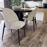 Goteborg Upholstered Dining Chair with Walnut legs (Set of 6)