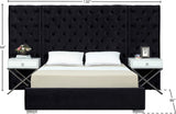 Grande Velvet Bed with Button Tufted Headboard – Stylish Modern Design for Luxurious Bedroom Decor