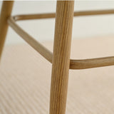 Grasse 29" Beige Rattan Upholstered Bar Stool (Set of 2)