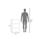 TUHOME Eco 36" High Open 3-Tier Wall Cabinet with Vertical Shelves, Modern Wall-Mounted Storage Unit for Bedroom, Office, Living Room or Garage, Compact Cube Shelf Organizer for Books, Décor, Toiletries and Everyday Essentials