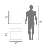 TUHOME Blake Bathroom Mirror Cabinet with Wall-Mounted Design and Two Interior Storage Shelves, Modern Space-Saving Solution for Organizing Toiletries, Personal Care Items and Everyday Essentials in Contemporary Home Bathrooms