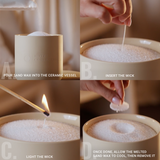 Grande Ceramic Sand Wax Set