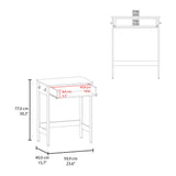 Hills Computer Desk with 2 Side Shelves and Spacious Worksurface, Modern Desk for Home Office, Study, or Bedroom, Ideal for Laptops, Monitors, and Writing Materials, Easy-Access Storage