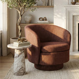 Hera Upholstered Swivel Barrel Chair (1-Piece)