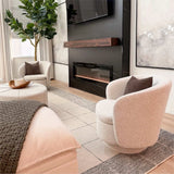 Hera Upholstered Swivel Barrel Chair (1-Piece)