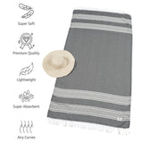 American Soft Linen Turkish Peshtemal Beach Towels, Cotton 4 Pack, 40" x 70" Size, Swim Towels for Beach and Pool Towels