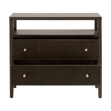Highland Open Shelf 2-Drawer Nightstand