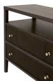 Highland Open Shelf 2-Drawer Nightstand